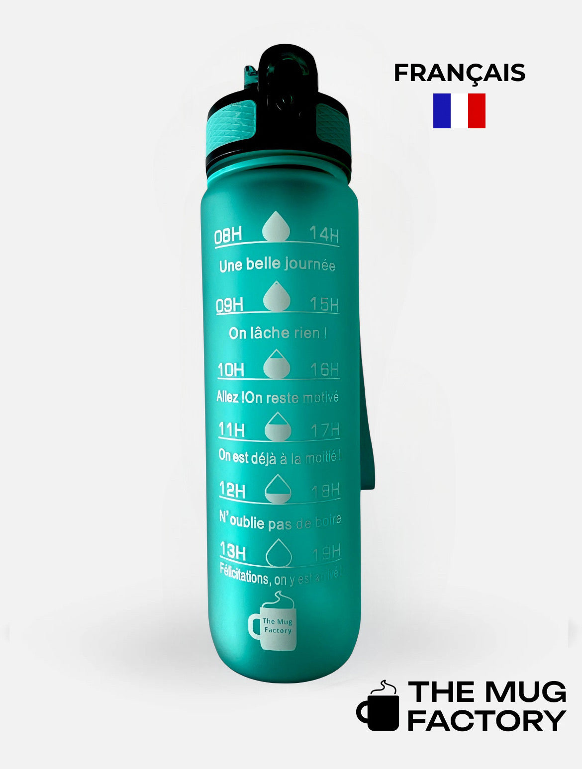 Motivational Bottle 1L - Gourde motivante en Français