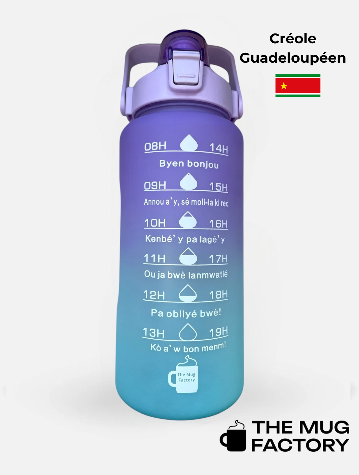 Big Motivational 2L - la Big gourde motivante créole Guadeloupéen