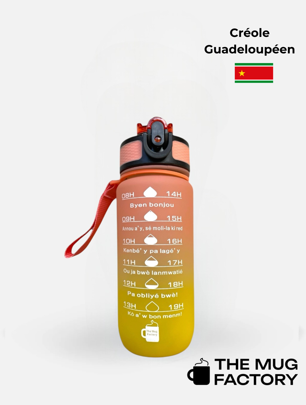 Baby Motivational 600ml - Gourde Motivante pour Enfant Créole Guadeloupéen