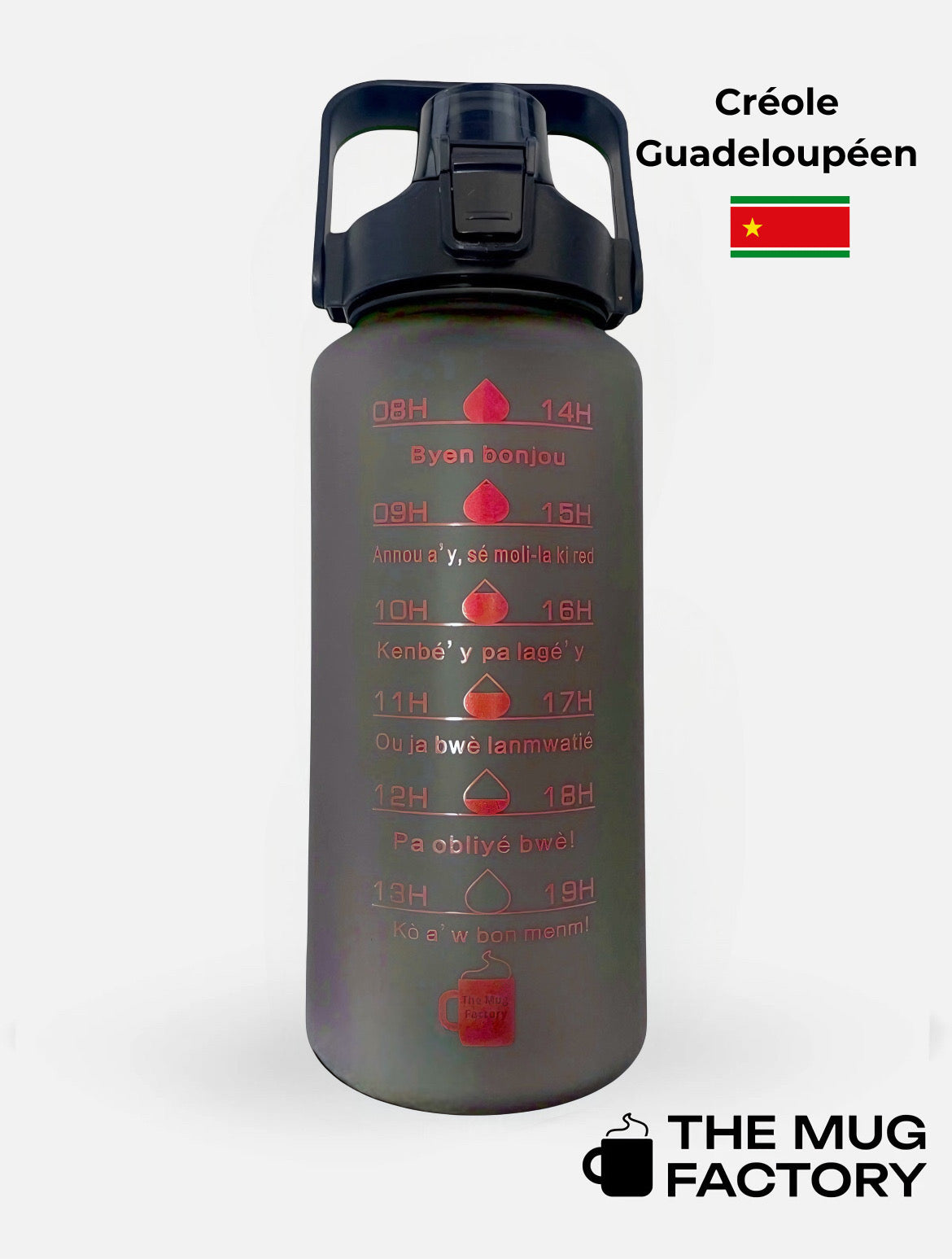 Big Motivational 2L - la Big gourde motivante créole Guadeloupéen