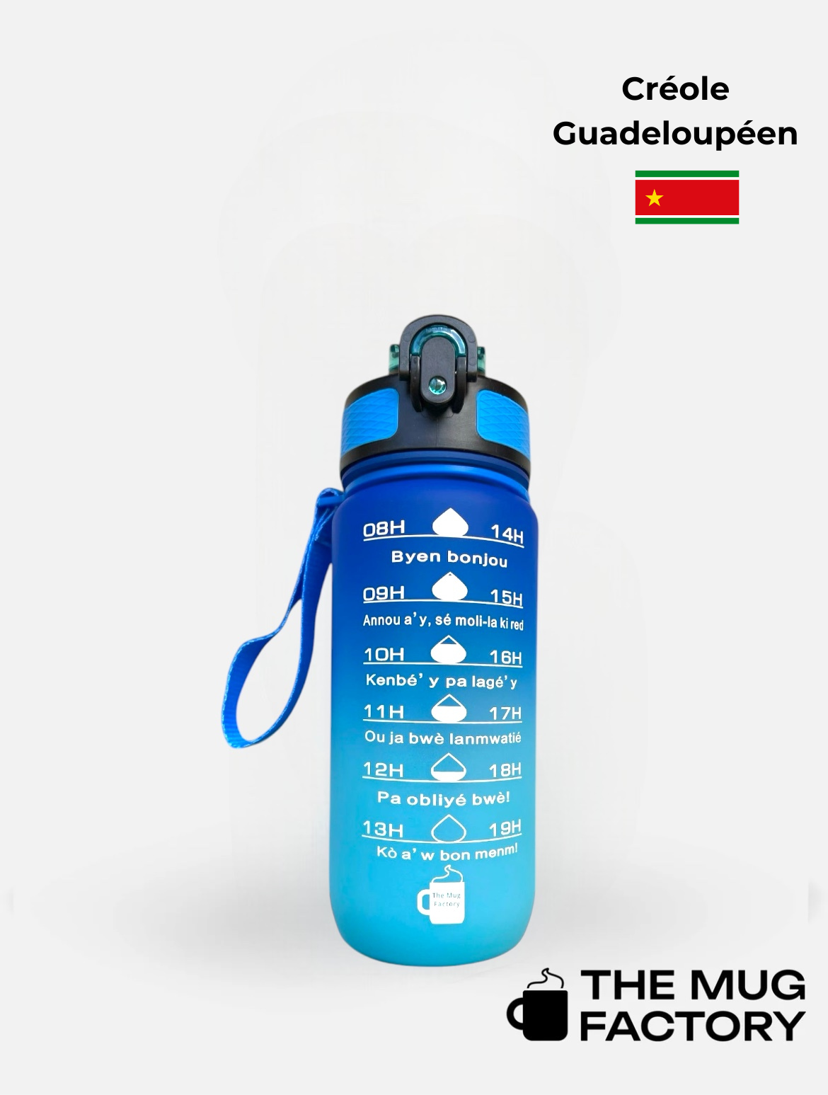 Baby Motivational 600ml - Gourde Motivante pour Enfant Créole Guadeloupéen