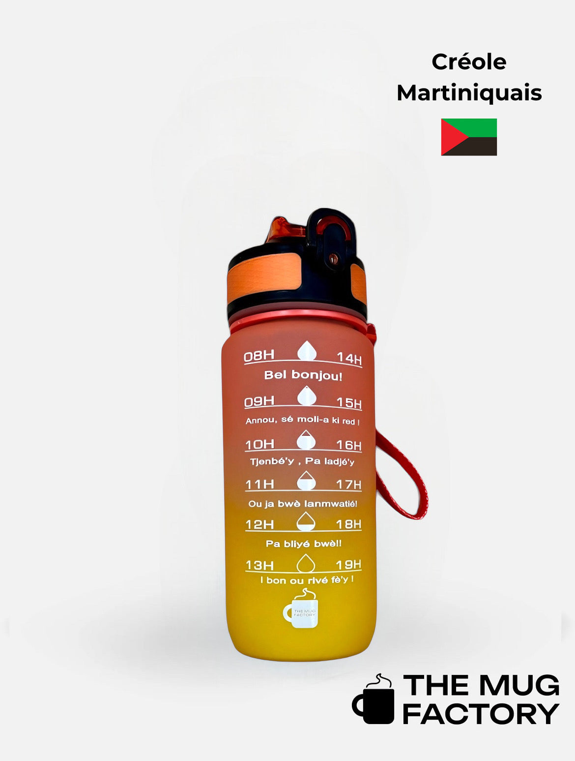 Baby Motivational 600ml - Gourde Motivante pour Enfant Créole Martiniquais