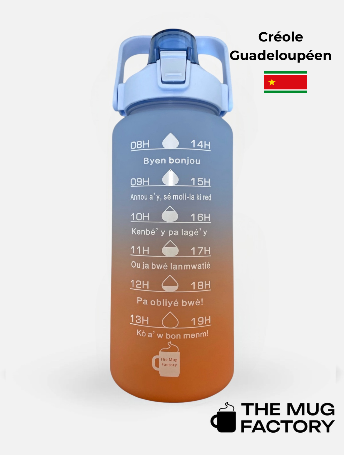 Big Motivational 2L - la Big gourde motivante créole Guadeloupéen