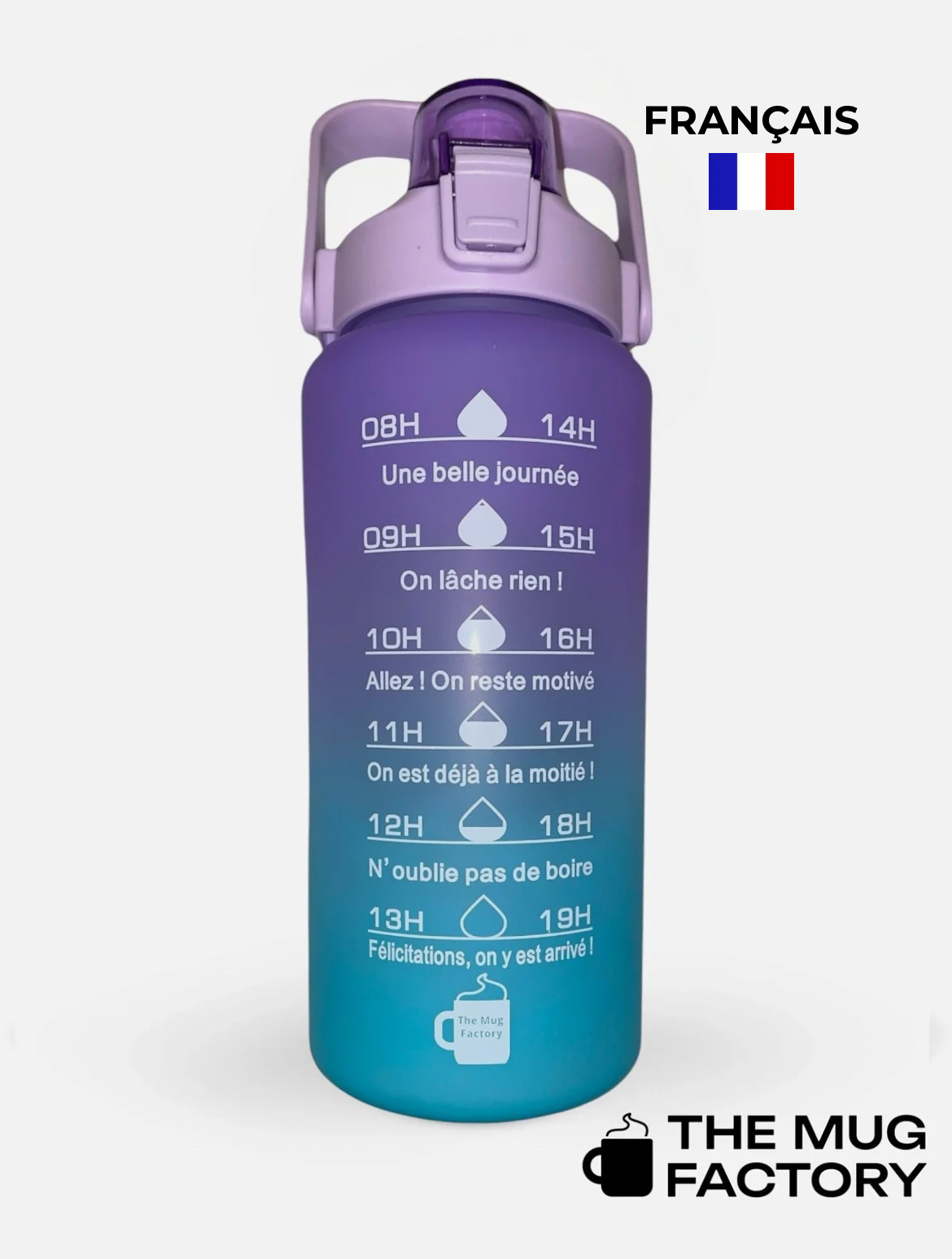 Big Motivational 2L - la Big gourde motivante en Français