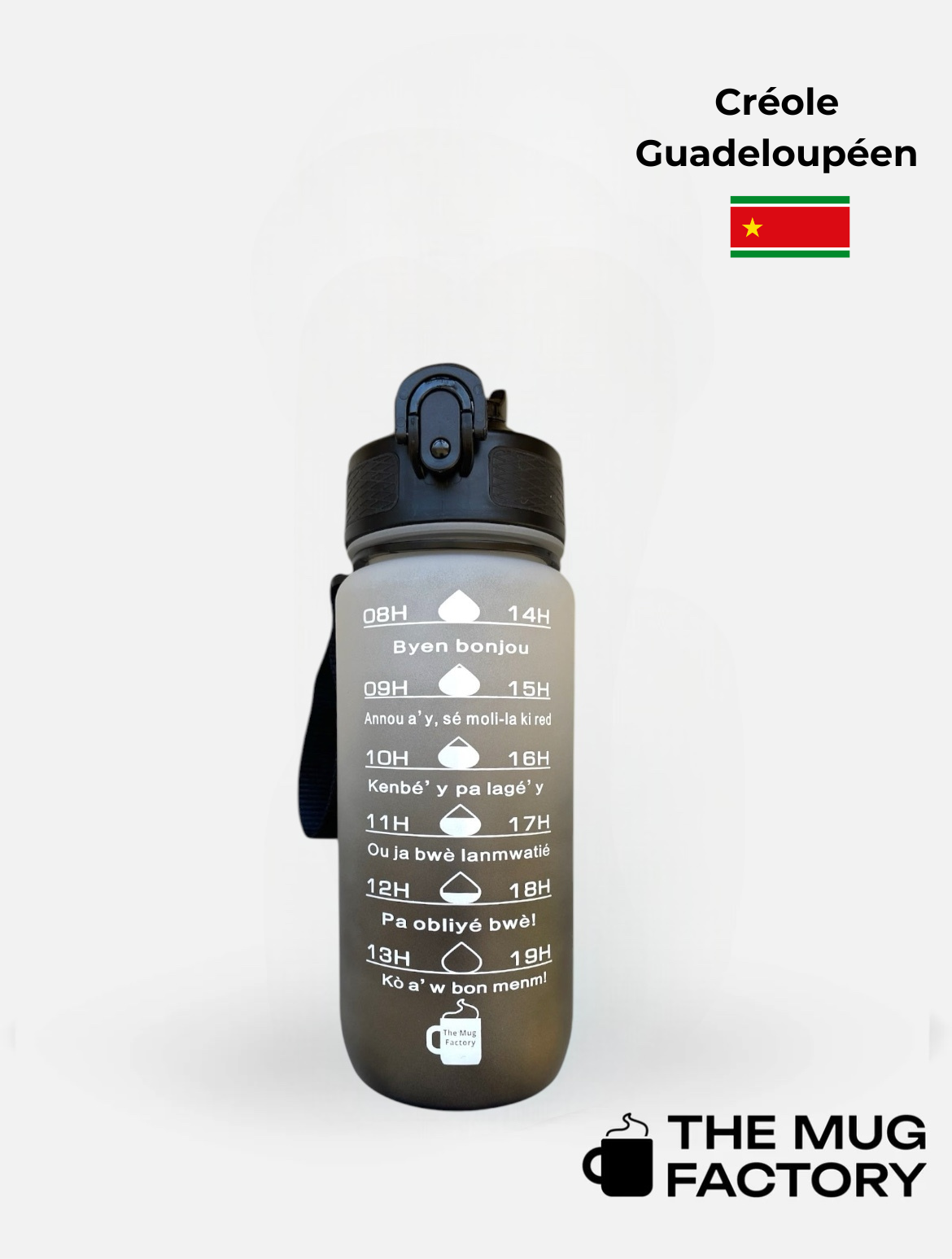 Baby Motivational 600ml - Gourde Motivante pour Enfant Créole Guadeloupéen