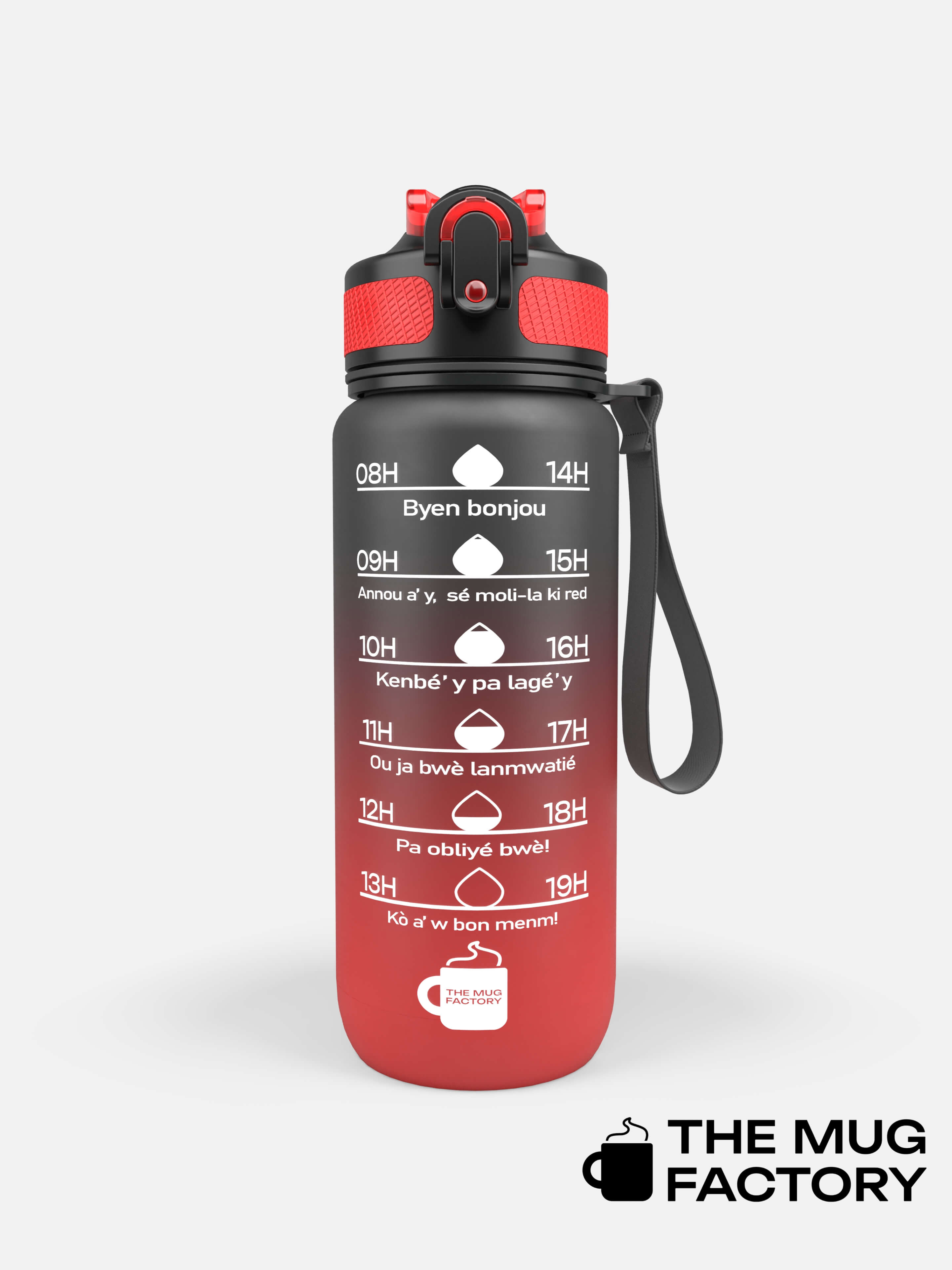 Baby Motivational 600ml - Gourde Motivante pour Enfant Créole Guadeloupéen